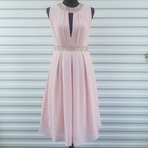 Tfnc beaded chiffon special occasion dress size medium